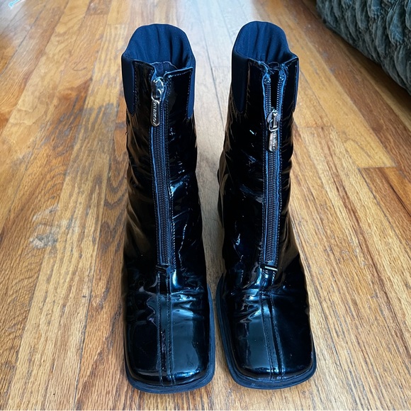 Aquatalia weatherproof patent boots size 7 1/2. Made in Italy. - Picture 1 of 9